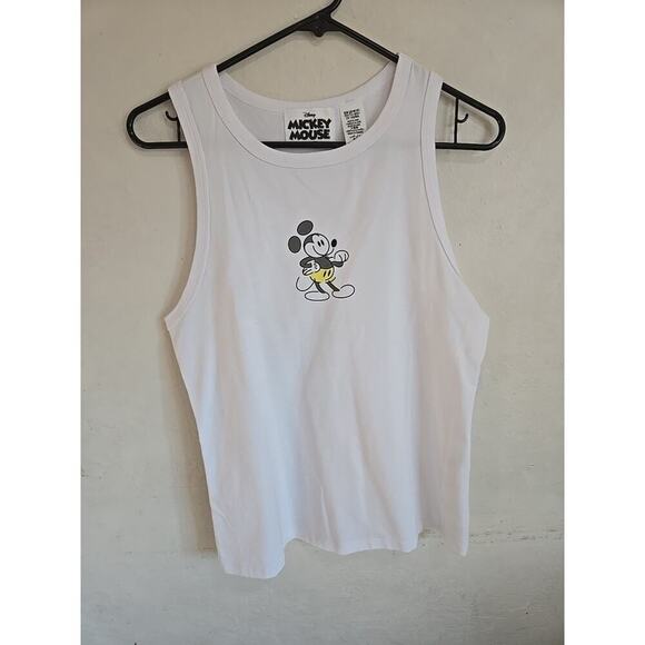 Disney Parks Unisex White Sketchbook Mickey Tank Top Small NWT - Picture 1 of 12